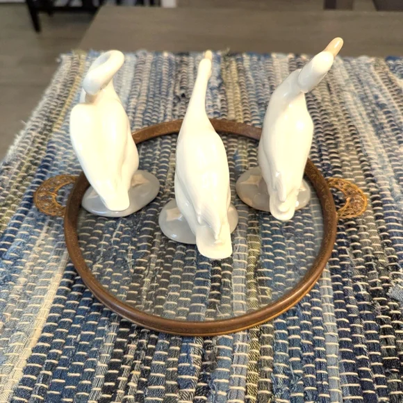 Vintage Lot of 3 Lladro Goose Geese Figurines - Picture 2 of 8